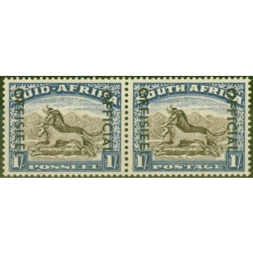 South Africa 1953 1s Blackish Brown & Ultramarine SG047a Fine Lightly Mtd Mint 