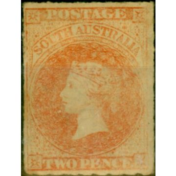 South Australia 1863 2d Pale Vermilion SG25 Fine MM