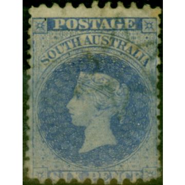 South Australia 1870 6d Prussian Blue SG105 Fine MM