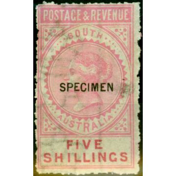 South Australia 1895 Reprint 5s Rose-Pink Specimen  Fine Mtd Mint 