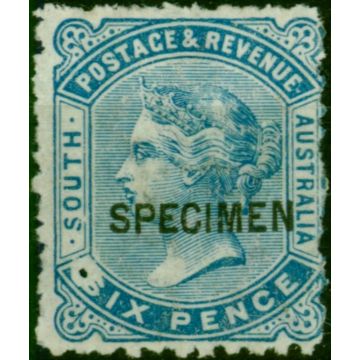 South Australia 1887 6d Blue Specimen SG185s Fine MM 