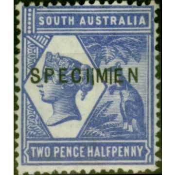 South Australia 1894 2 1/2d Violet-Blue SG234Var Error SPECIIMIEN V.F. Very Lightly Mtd Mint