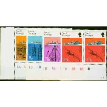 South Georgia 1976 Discovery Set of 4 SG46-49 in V.F MNH Control Pairs