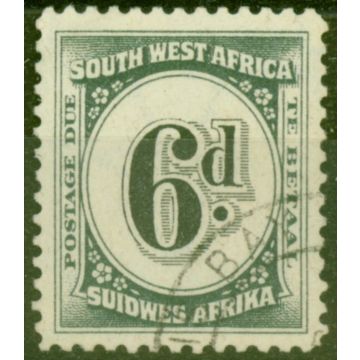 South West Africa 1931 6d Black & Slate SGD51 V.F.U 