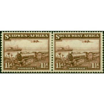 South West Africa 1937 1 1/2d Purple-Brown SG96 Fine MM