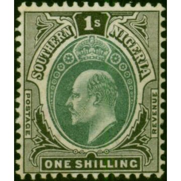 Southern Nigeria 1903 1s Green & Black SG16 Good LMM
