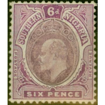 Southern Nigeria 1909 6d Dull Purple & Purple SG39 Fine MM