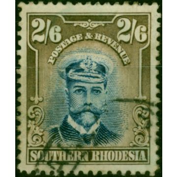 Southern Rhodesia 1924 2s6d Blue & Sepia SG13 Fine Used