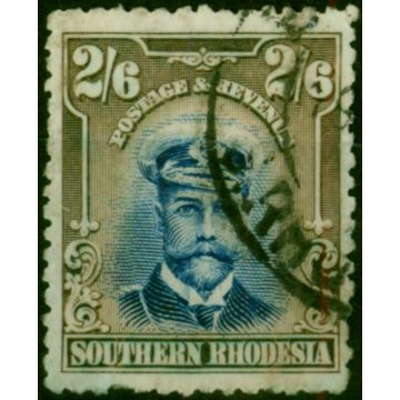 Southern Rhodesia 1924 2s6d Blue & Sepia SG13 Good Used