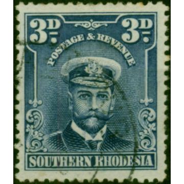 Southern Rhodesia 1924 3d Blue SG5 Fine Used 