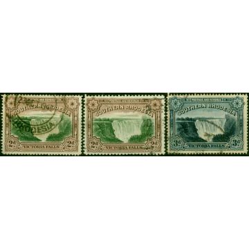 Southern Rhodesia 1935-41 Set of 3 SG35-35b Fine Used 