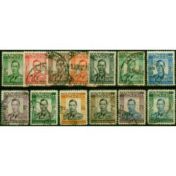 Southern Rhodesia 1937 Set of 13 SG40-52 Good Used