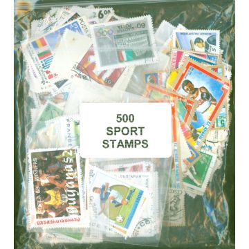 500 All World, All different Used Sport Thematics Stamps
