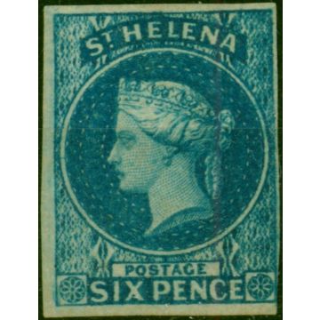 St Helena 1856 6d Blue SG1 Fine & Fresh Unused