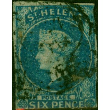 St Helena 1856 6d Blue SG1 Good Used (3)
