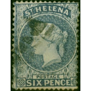 St Helena 1876 6d Milky Blue SG25 P.14 x 12.5 Fine Used (3)