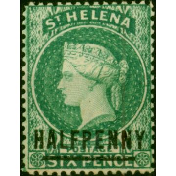 St Helena 1884 1/2d Emerald Green SG34 Fine MM 