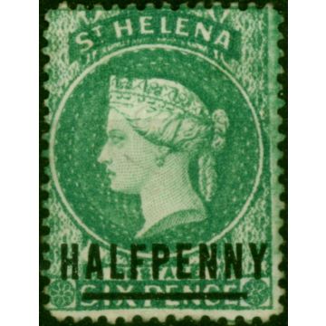 St Helena 1884 1/2d Emerald SG34 Fine MM
