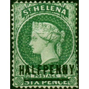 St Helena 1885 1/2d Green SG35x Wmk Reversed Fine MM (4)