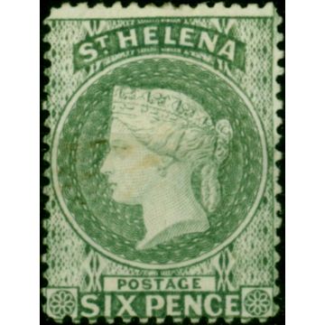 St Helena 1887 6d Grey SG44 Fine MM 