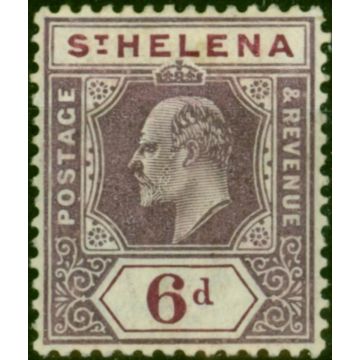 St Helena 1908 6d Dull & Deep Purple SG67 Fine MM (3)