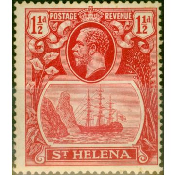 St Helena 1937 1 1/2d Deep Carmine-Red SG99f Fine LMM (3)