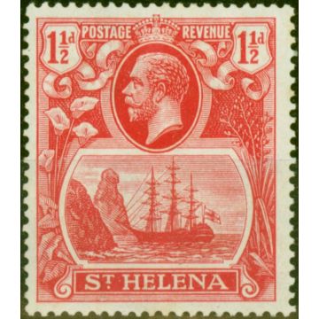 St Helena 1937 1 1/2d Dp Carmine-Red SG99f Fine LMM 
