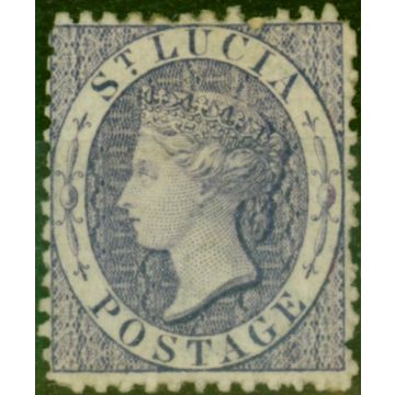 St Lucia 1864 (6d) Mauve SG13a Fine Unused 