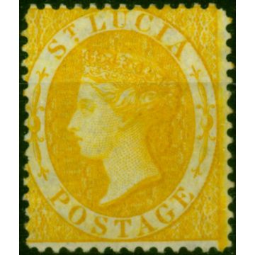 St Lucia 1876 (4d) Yellow SG16 Fine MM 