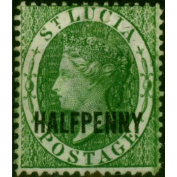 St Lucia 1882 1/2d Green SG25 Fine Unused (2)
