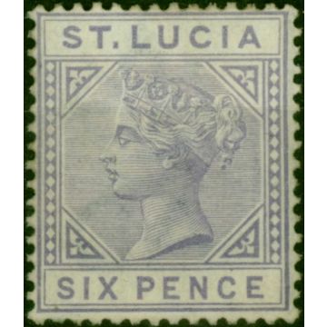 St Lucia 1885 6d Lilac SG35 Good MM 
