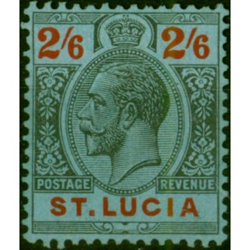 St Lucia 1924 2s6d Black & Red-Blue SG104 Fine LMM 