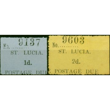 St Lucia 1930 Postage Due Set of 2 SGD1-D2 Fine MM 