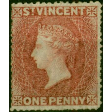 St Vincent 1861 1d Rose-Red SG1 Fine Unused (2)