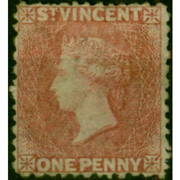 St Vincent 1862 1d Rose-Red SG5 Fine Unused