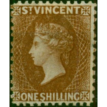 St Vincent 1869 1s Brown SG14 Fine & Fresh Unused 