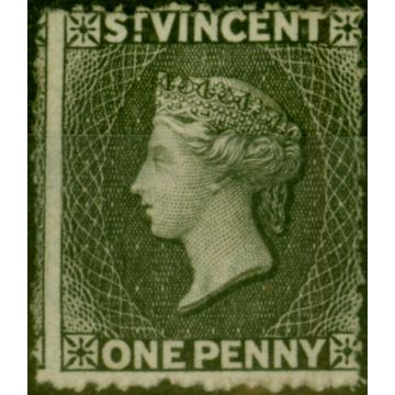 St Vincent 1871 1d Black SG15 Fine Unused (2)