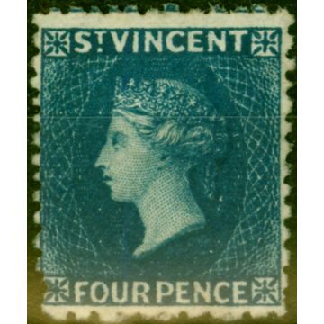 St Vincent 1877 4d Deep Blue SG25 Fine & Fresh Mtd Mint