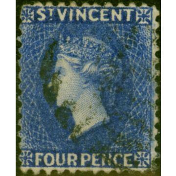 St Vincent 1883 4d Ultramarine-Blue SG43x Wmk Reversed Fine Used (3)