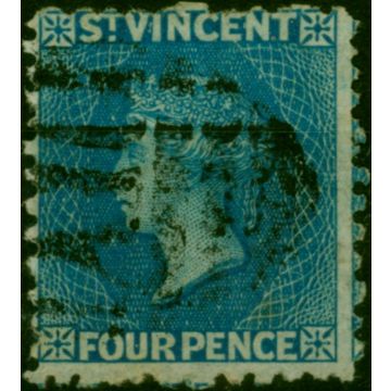 St Vincent 1886 4d Deep Blue SG6 Fine Used 