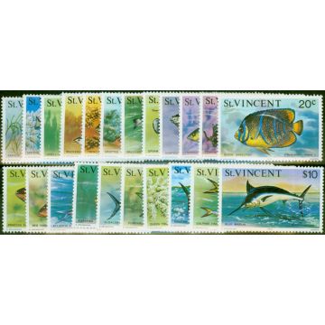 St Vincent 1975 Fish Set of 22 SG422-443 V.F MNH