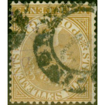 Straits Settlements 1883 4c Pale Brown SG64w Wmk Inverted Fine Used