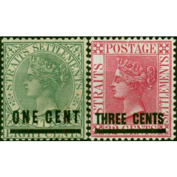 Straits Settlements 1892-94 Set of 2 SG93-94 Fine MM