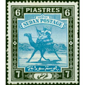Sudan 1941 6p Greenish Blue & Black SG45ba Ordin Paper Fine MM 