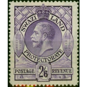 Swaziland 1933 2s6d Bright Violet SG18 Fine MM King George V (1910-1936) Old Stamps