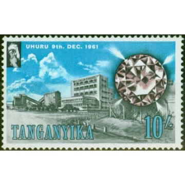 Tanganyika 1961 10s Diamond & Mine SG118 Fine LMM