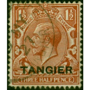 Tangier 1927 1 1/2d Chestnut SG233 Fine Used 