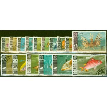 Tanzania 1967 Fisheries Set of 16 SG142-157 Fine Used