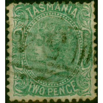 Tasmania 1871 2d Blue-Green SG133a Fine Used 
