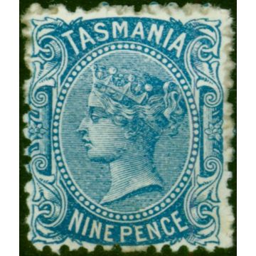 Tasmania 1871 9d Blue SG148 Fine MM 